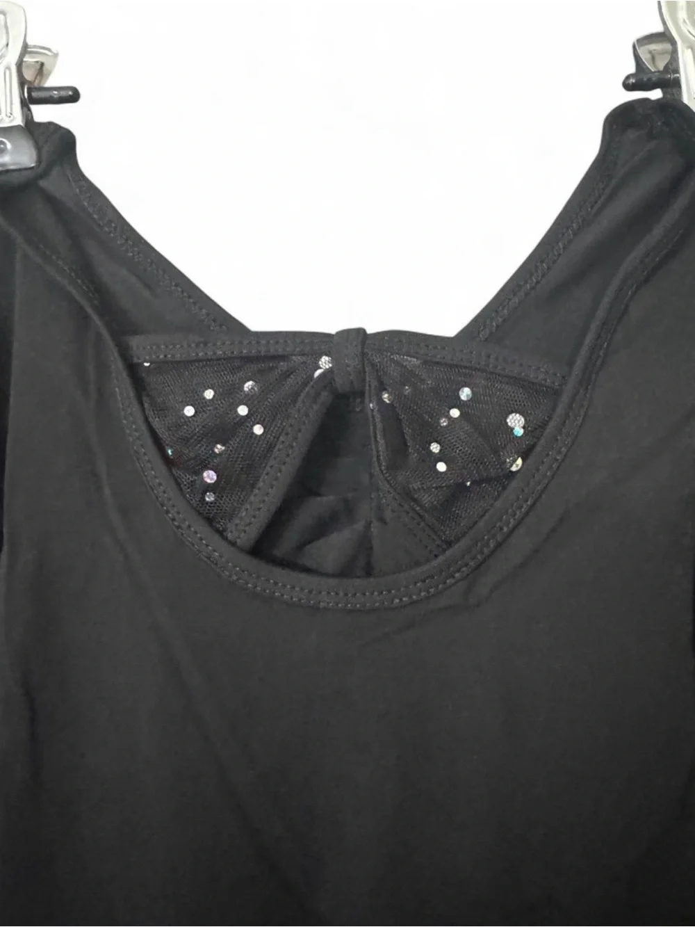 Kids Black Dance Costume Tutu Dress